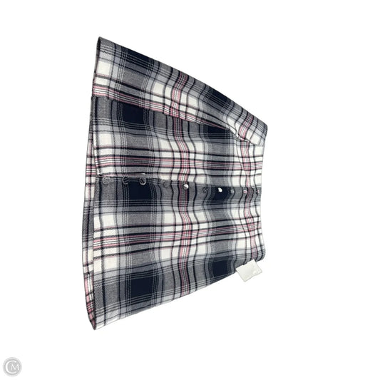 Skirt Mini & Short By Blue Rain In Plaid Pattern, Size: 4