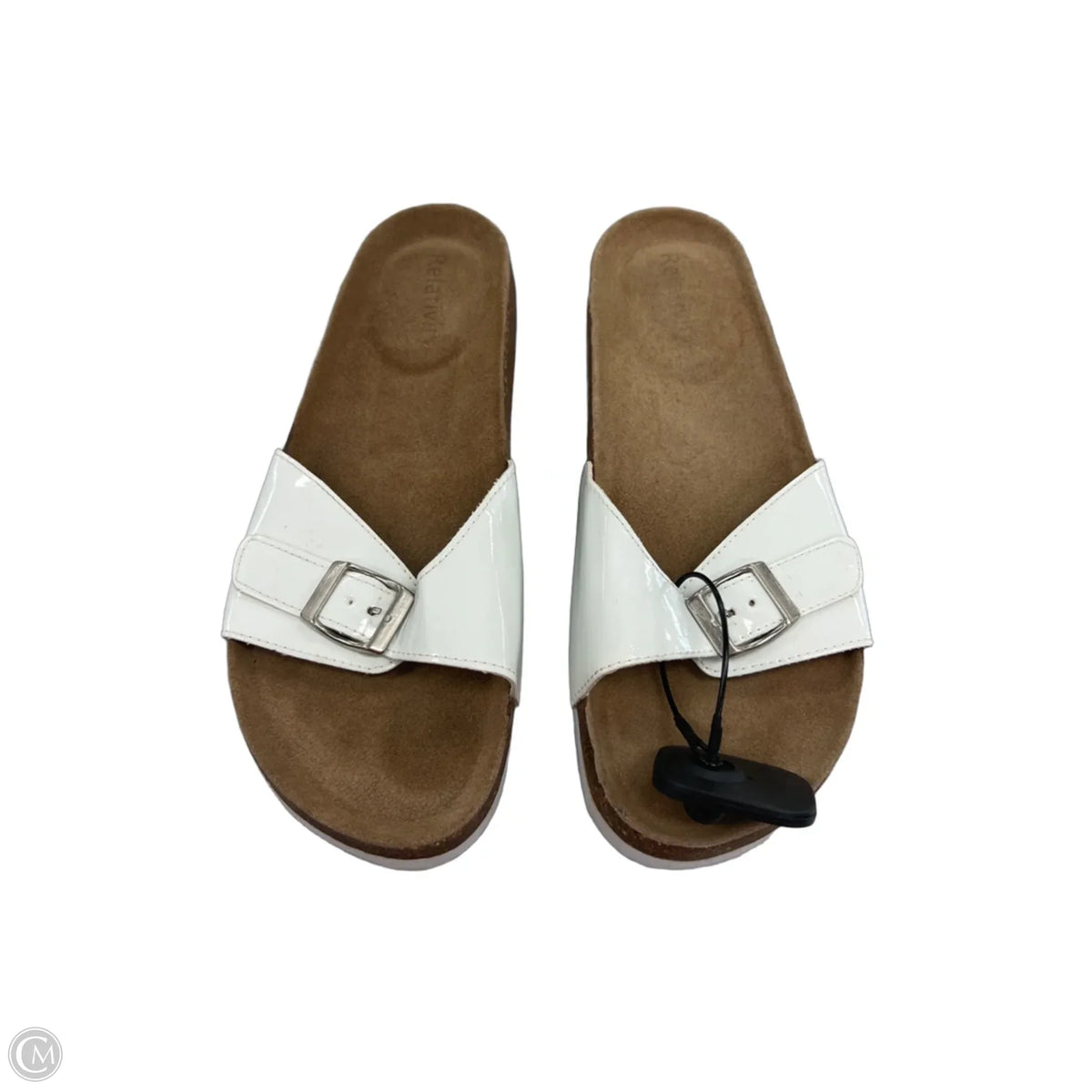 Sandals Flats By Relativity In White, Size: 9.5