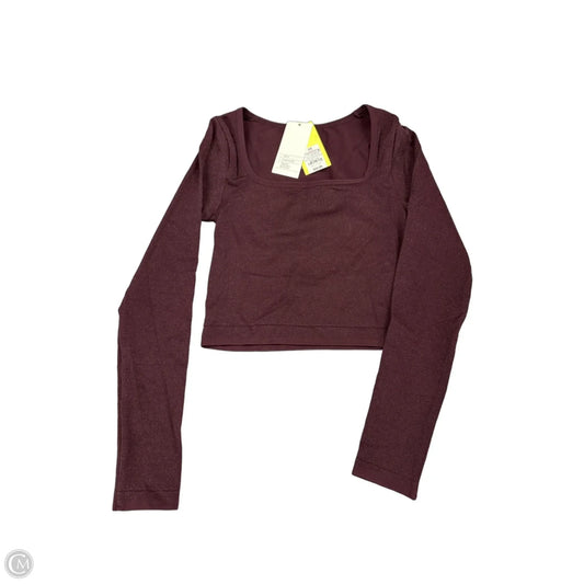 Athletic Top Long Sleeve Crewneck By All In Motion In Red, Size: Xs