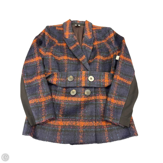 Coat Faux Fur & Sherpa By Cabi In Navy, Size: L