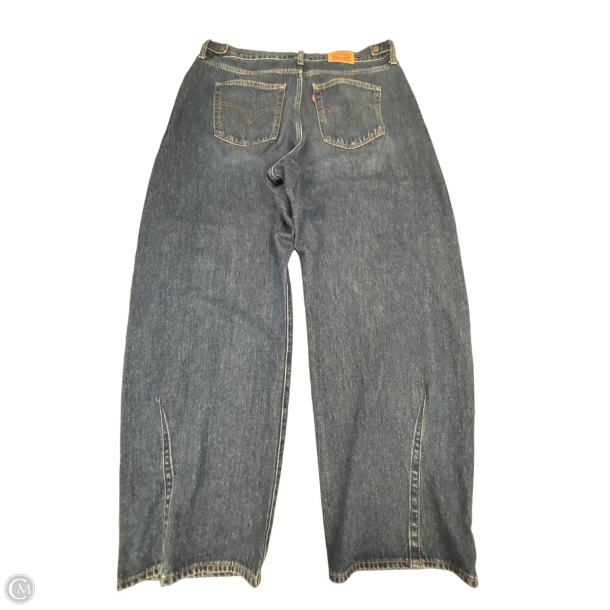 Jeans Wide Leg By Levis In Blue Denim, Size: 18
