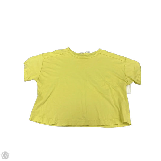 Top Short Sleeve By C And C In Yellow, Size: L