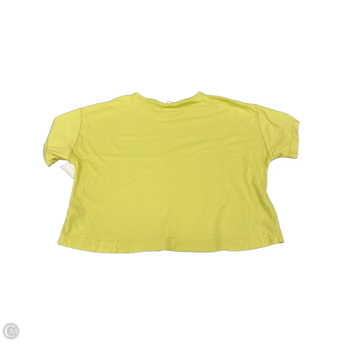 Top Short Sleeve By C And C In Yellow, Size: L