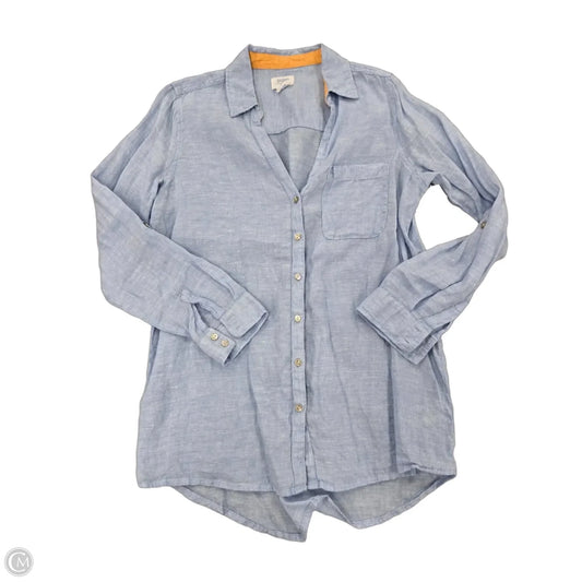 Top Long Sleeve By Sigrid Olsen In Blue, Size: S