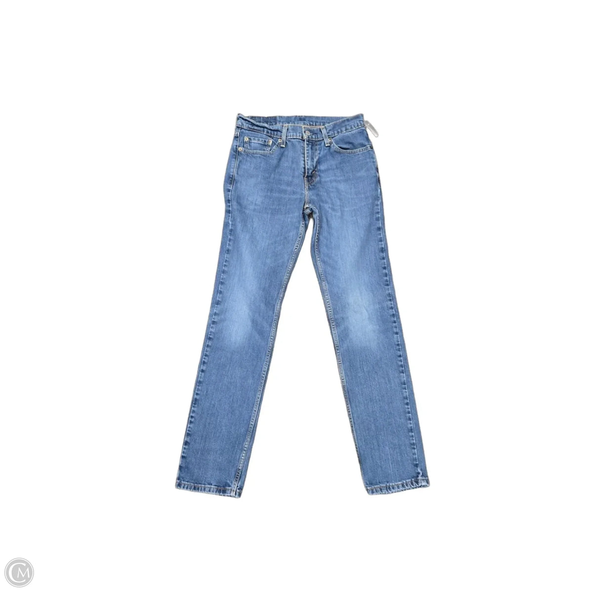 Jeans Straight By Levis In Blue Denim, Size: 8