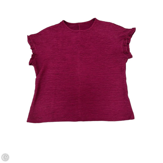 Top Short Sleeve By Cmf In Purple, Size: M