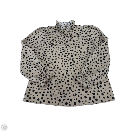 Top Long Sleeve By Cmf In Animal Print, Size: S
