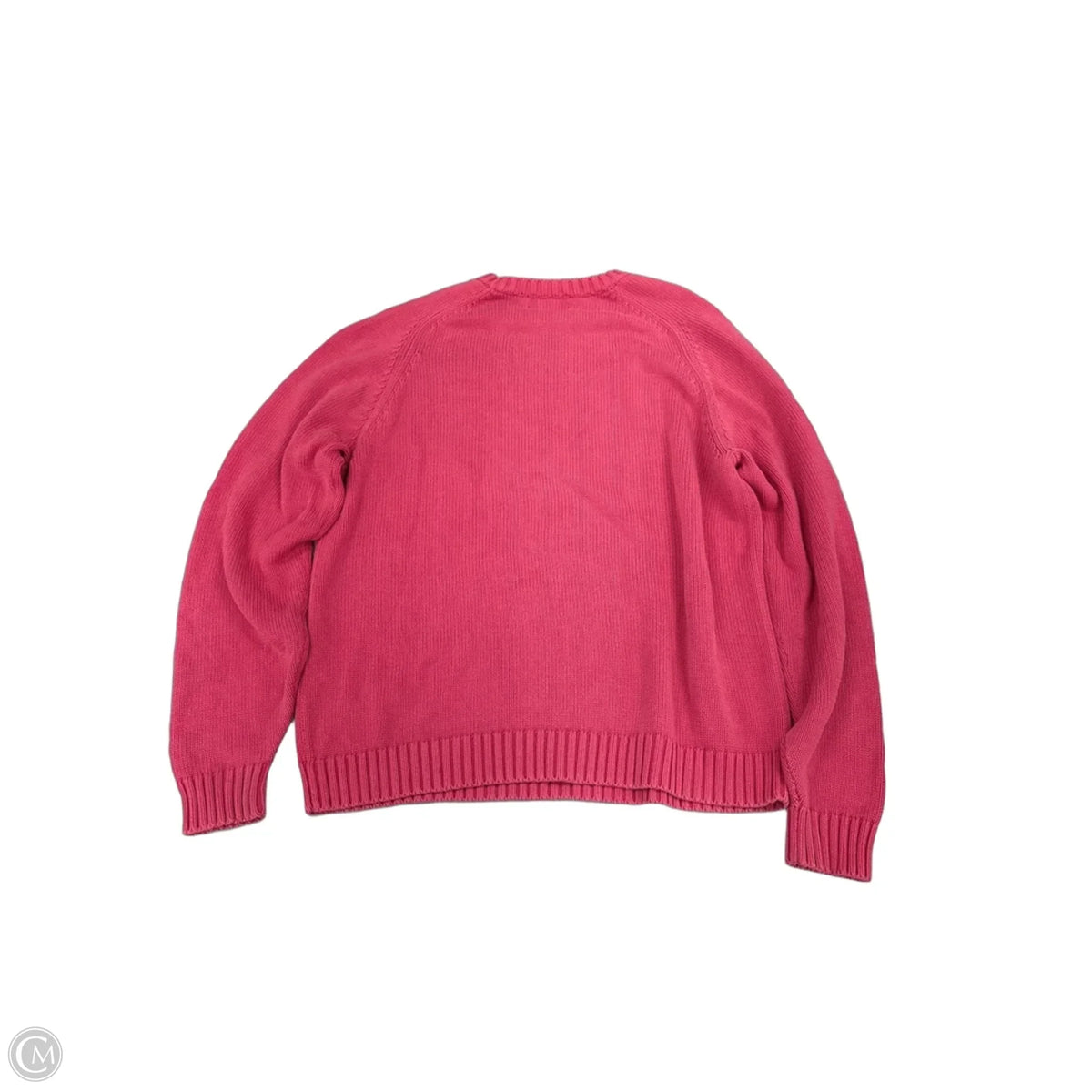 Sweater By Lands End In Pink, Size: L
