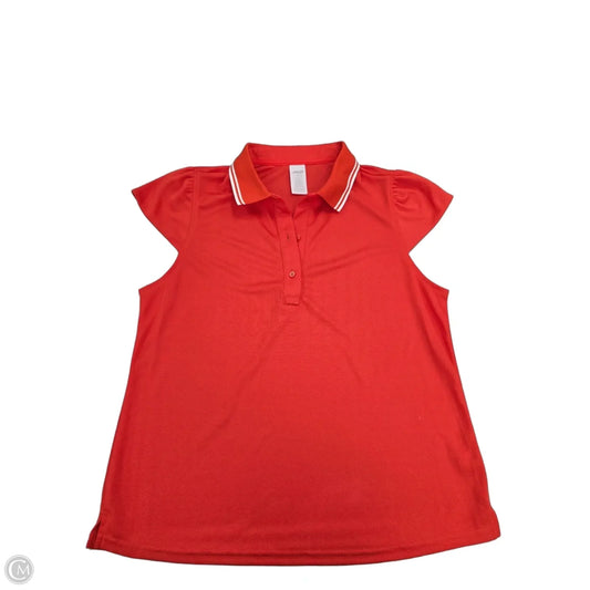 Top Short Sleeve By Avia In Red, Size: L