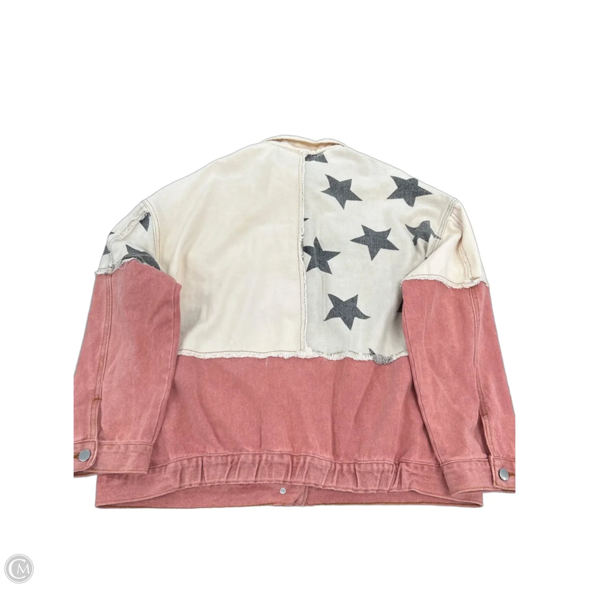 Jacket Denim By Pol In Pink, Size: L