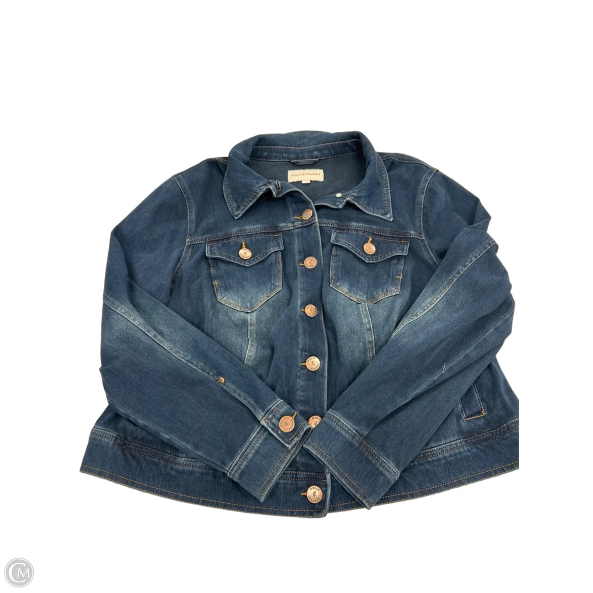 Jacket Denim By Cmc In Blue Denim, Size: 2x