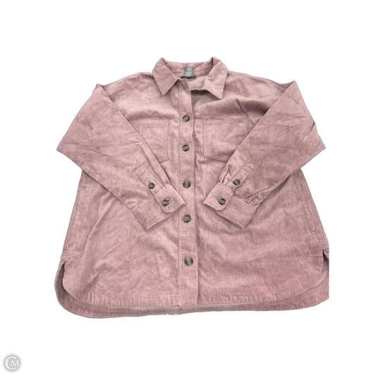 Top Long Sleeve By Matty M In Purple, Size: Xxl