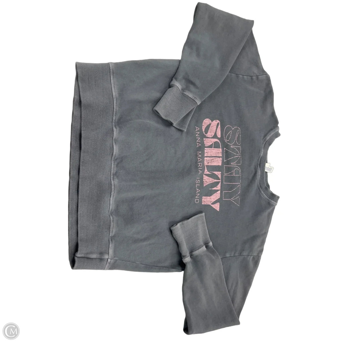 Top Long Sleeve By Cmf In Grey, Size: S