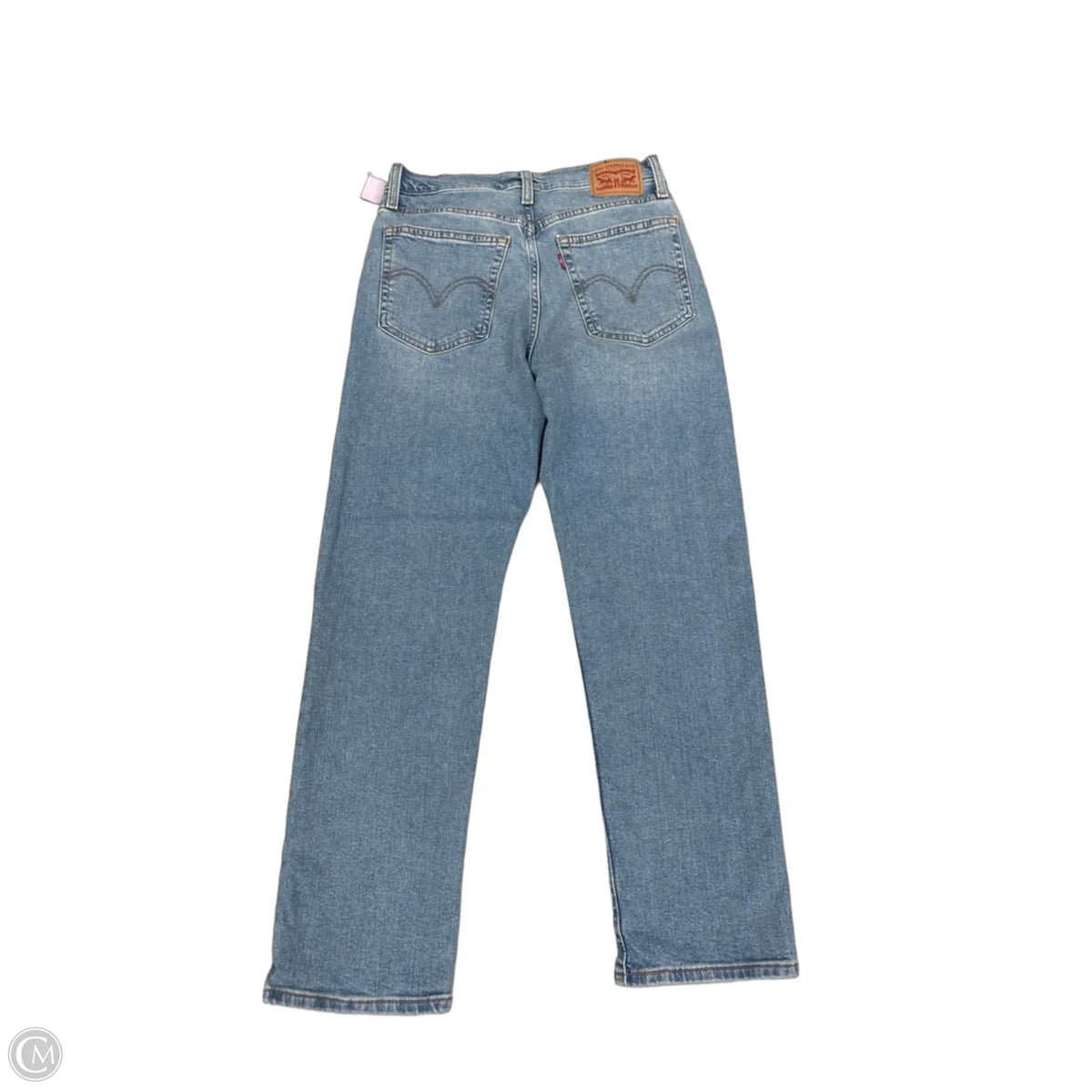 Jeans Straight By Levis In Blue Denim, Size: 8