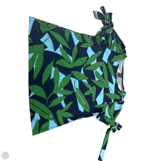 Top Short Sleeve By Ann Taylor In Blue & Green, Size: M
