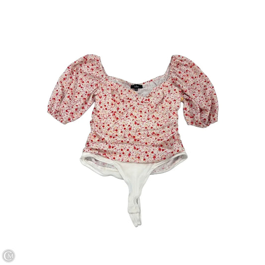 Top Short Sleeve By Lulus In Floral Print, Size: L