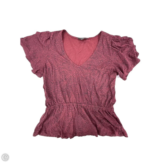 Top Short Sleeve By Lucky Brand In Red, Size: S