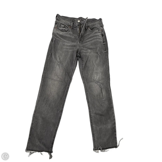 Jeans Boyfriend By Old Navy In Black Denim, Size: 0