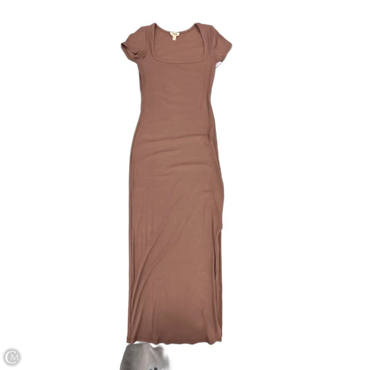 Dress Casual Maxi By See You Monday In Brown, Size: M