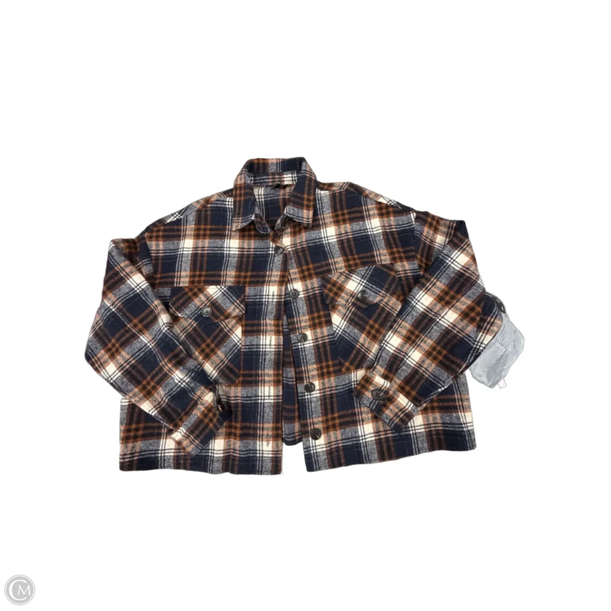 Top Long Sleeve By Windsor In Plaid Pattern, Size: L