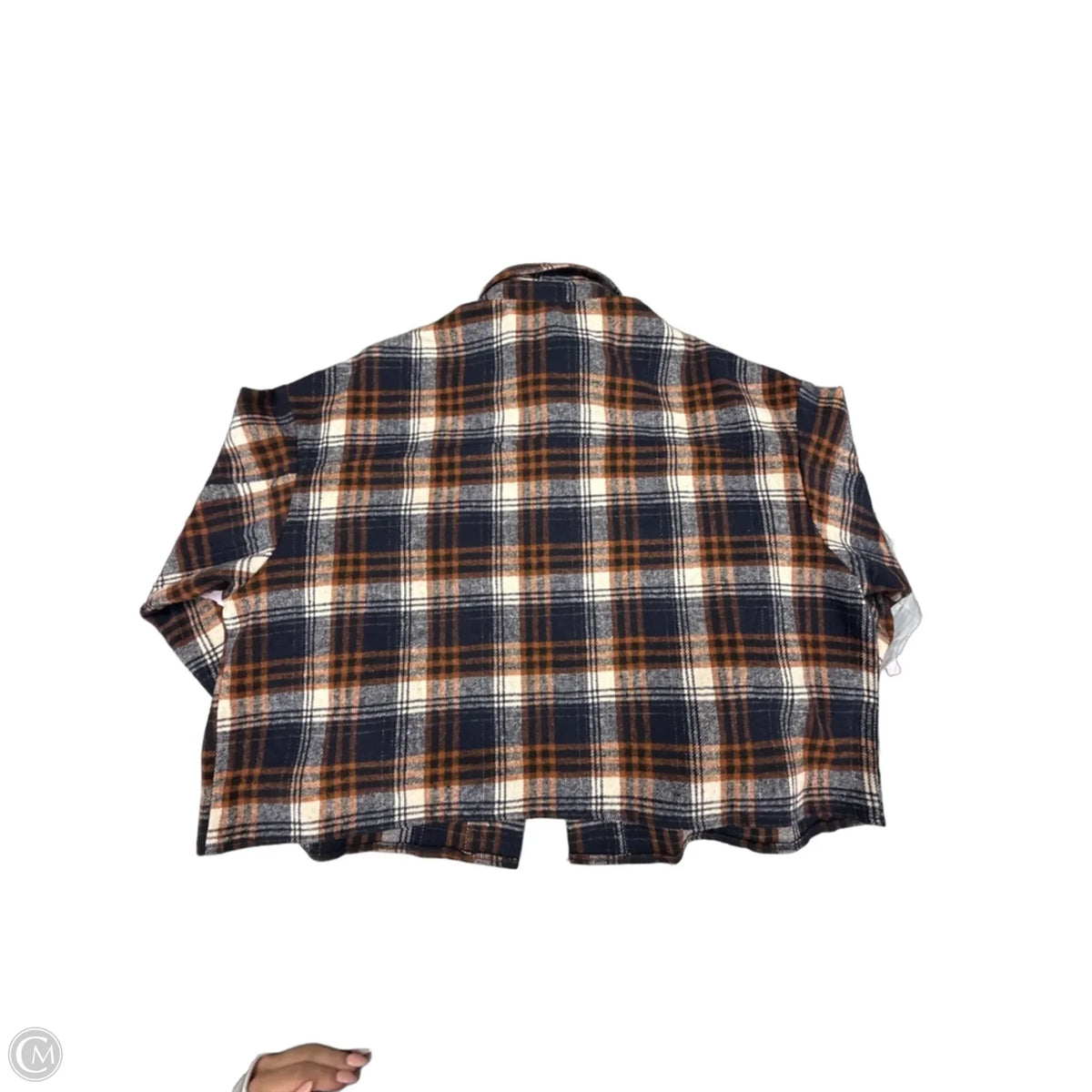 Top Long Sleeve By Windsor In Plaid Pattern, Size: L