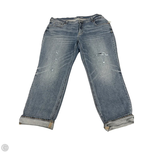 Jeans Boyfriend By Old Navy In Blue Denim, Size: 16