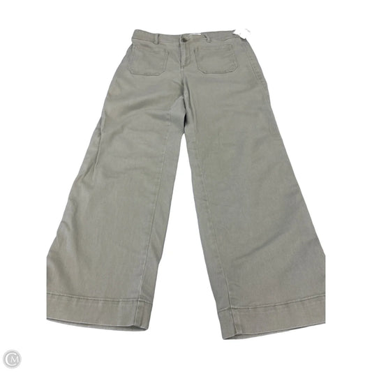 Jeans Wide Leg By Loft In Green Denim, Size: 8p
