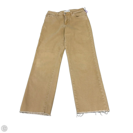 Jeans Straight By Flying Monkey In Tan Denim, Size: 8