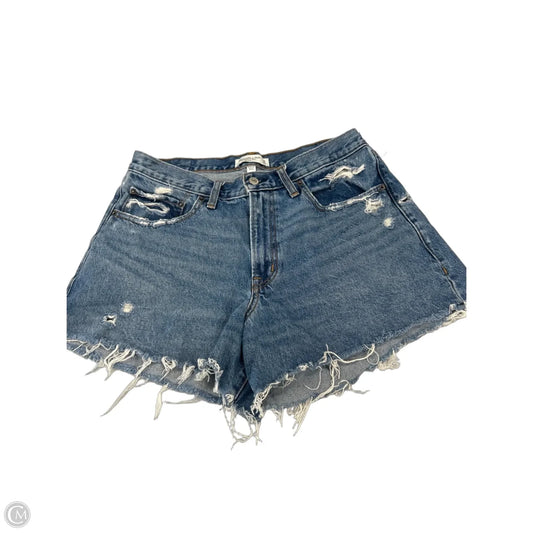 Shorts By Abercrombie And Fitch In Blue Denim, Size: 12
