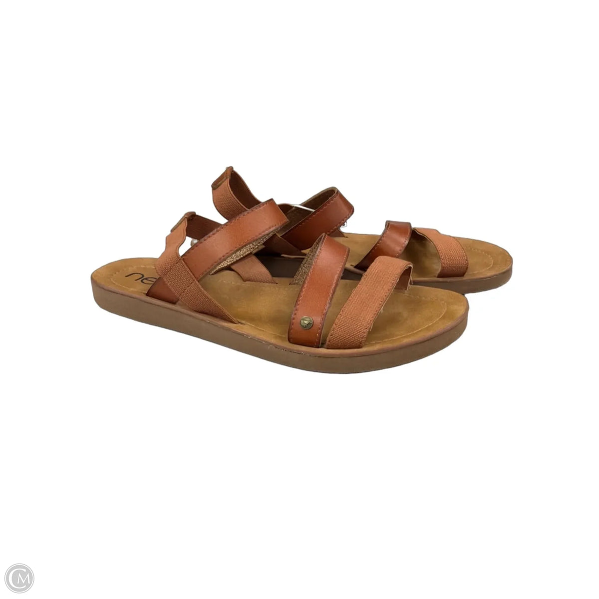 Sandals Flats By Cmf In Brown, Size: 10