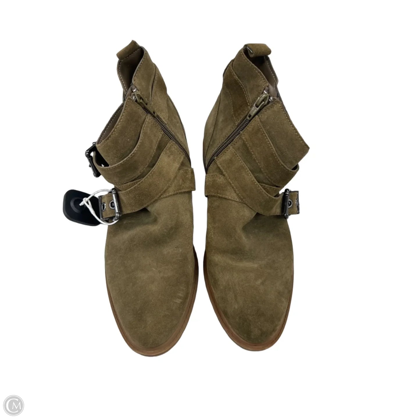 Boots Ankle Flats By Bleecker & Bond In Green, Size: 7.5
