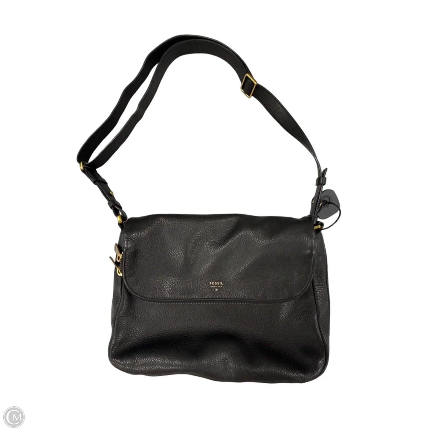 Crossbody Leather By Fossil, Size: Medium