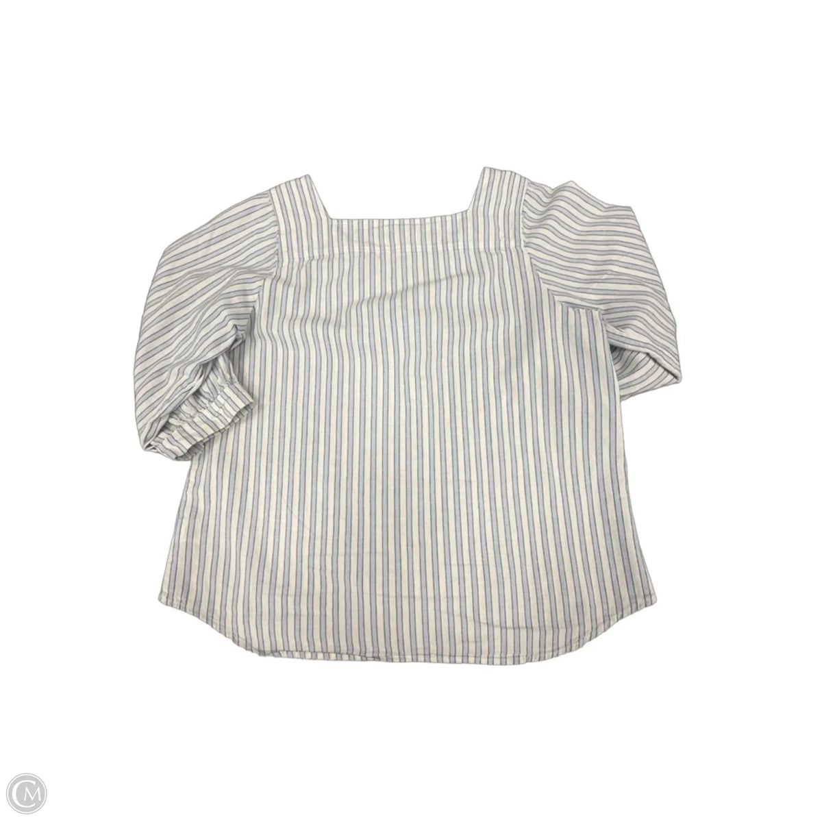 Top 3/4 Sleeve By Time And Tru In Striped Pattern, Size: L