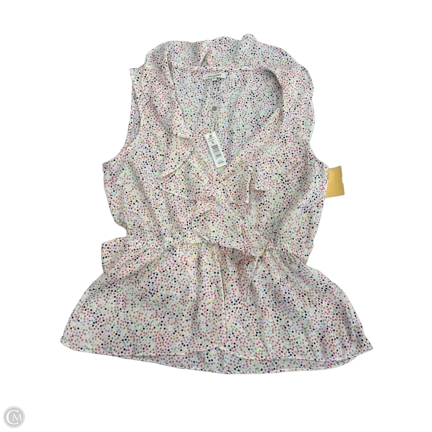 Tank Top By Max Studio In Polkadot Pattern, Size: S