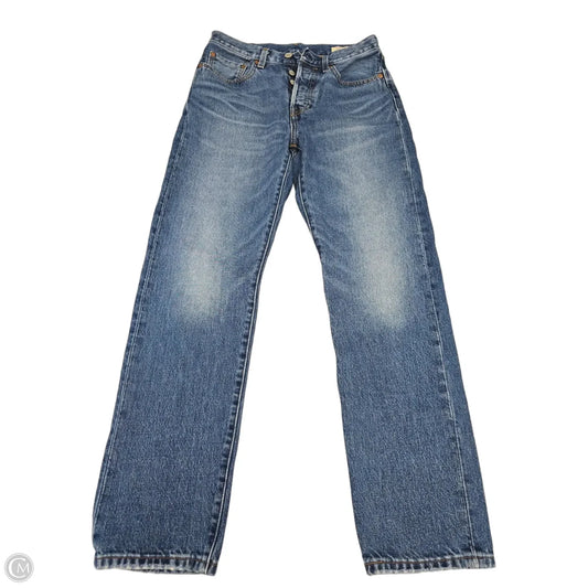 Jeans Straight By Levis In Blue Denim, Size: 2