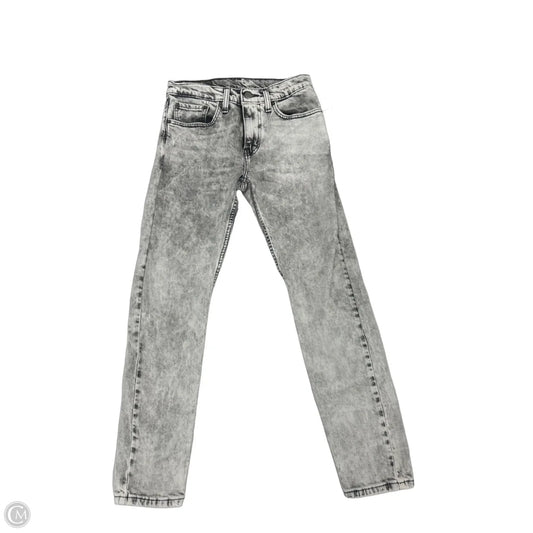 Jeans Skinny By Levis In Grey Denim, Size: 6