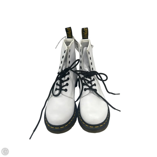 Boots Mid-calf Flats By Dr Martens In White, Size: 7