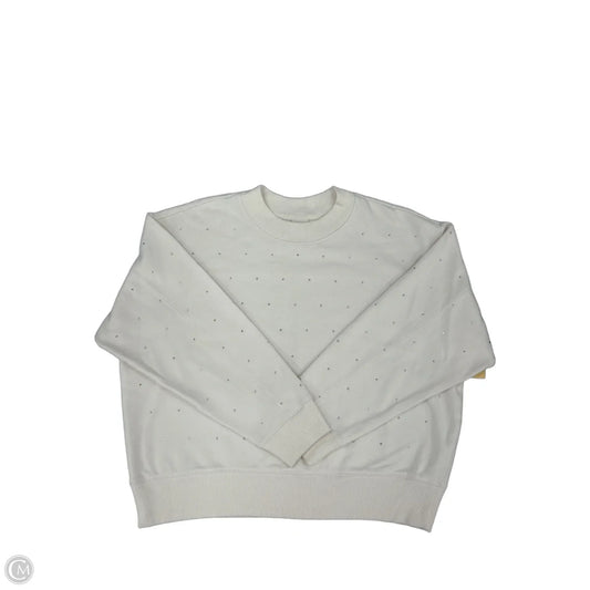 Sweatshirt Crewneck By A New Day In Cream, Size: L