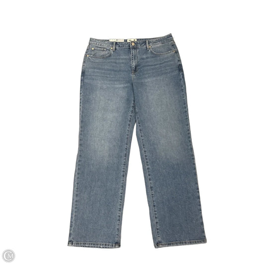 Jeans Straight By Seven 7 In Blue Denim, Size: 12