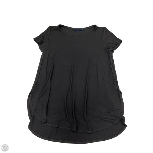 Top Short Sleeve By Apt 9 In Black, Size: L