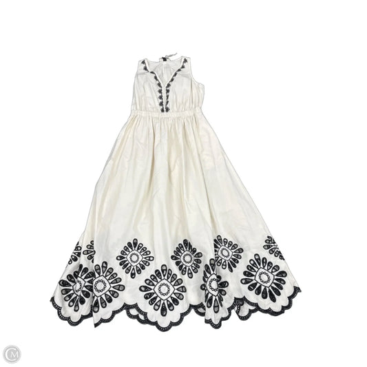Dress Casual Midi By Universal Thread In Black & Cream, Size: Xs