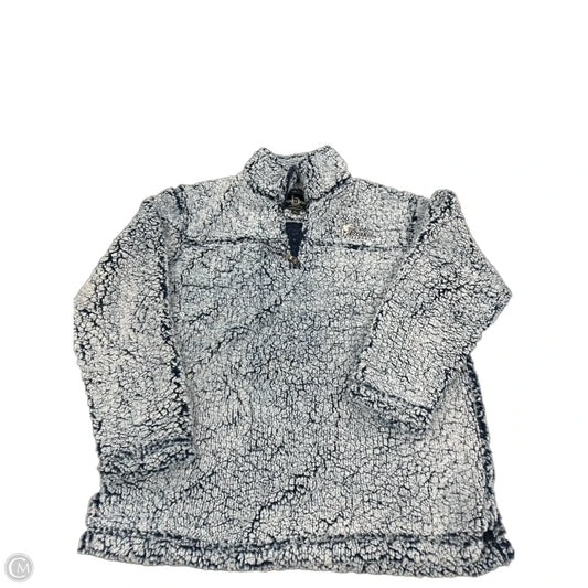 Jacket Faux Fur & Sherpa By Cme In Blue, Size: L