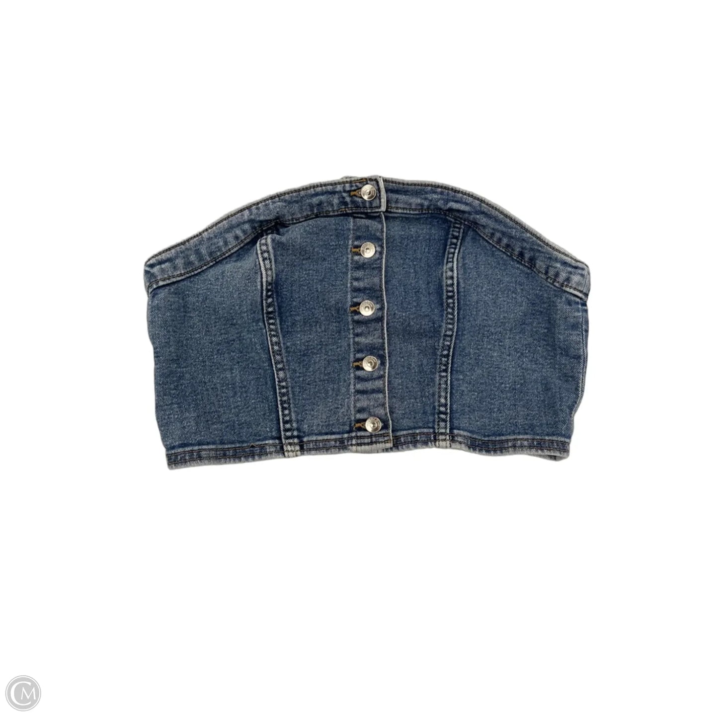 Tank Top By Divided In Blue Denim, Size: M