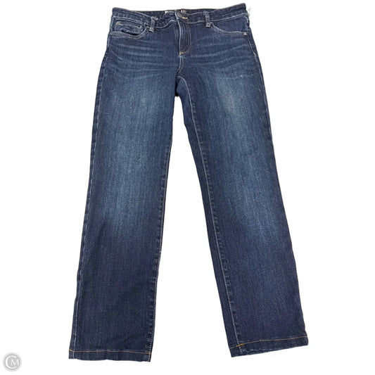 Jeans Straight By Kut In Blue Denim, Size: 8