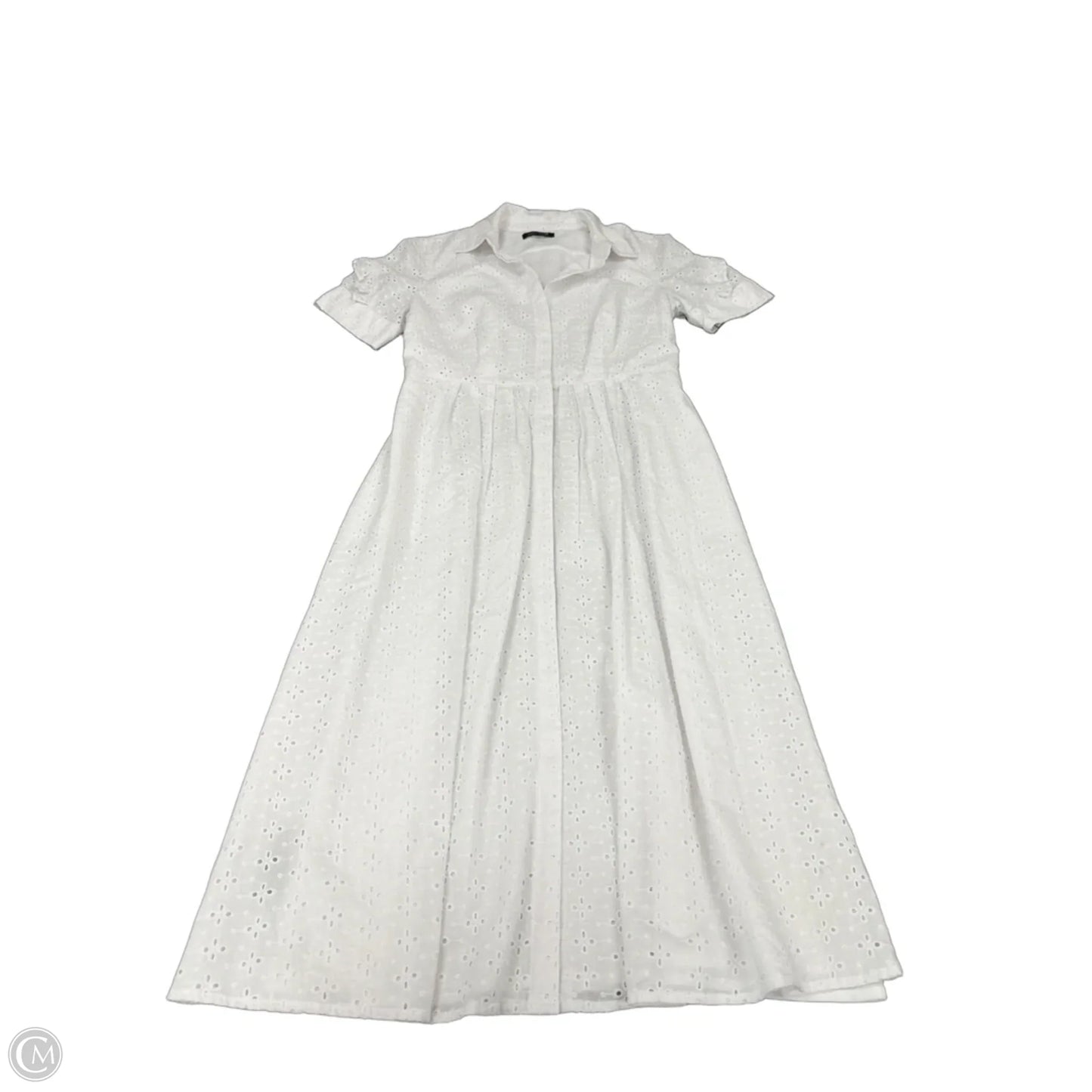 Dress Casual Midi By Tommy Hilfiger In White, Size: 6