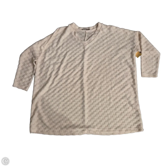 Top Long Sleeve By Bombom In Cream, Size: S