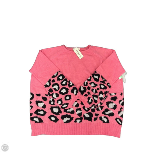 Sweater By Impressions In Pink, Size: 2x
