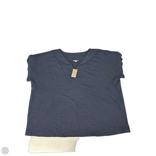 Top Long Sleeve By J. Jill In Navy, Size: 3x