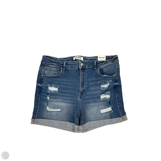 Shorts By Wax Jean In Blue Denim, Size: 3x