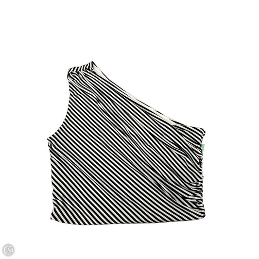 Top Sleeveless By H&m In Black & White, Size: S
